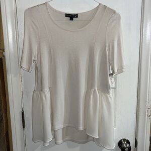 Living Doll Cream Top new with no tags